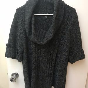 1X Cowl Elbow Length Sleeve Sweater